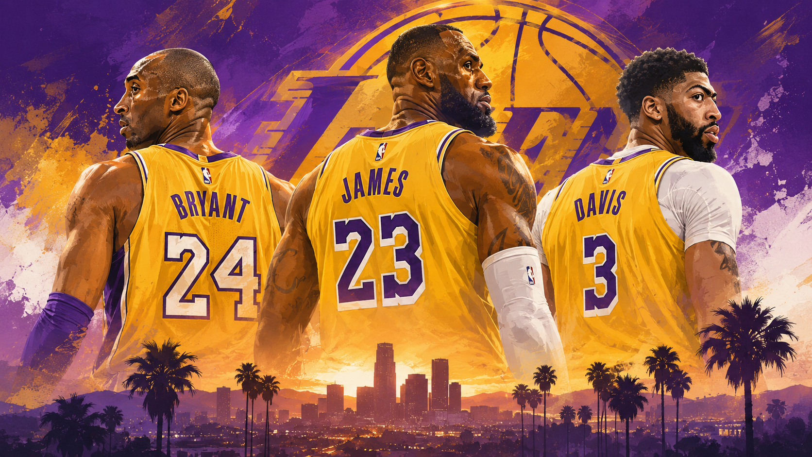 Camisetas legendarias de Lakers: Kobe, LeBron y Anthony Davis
