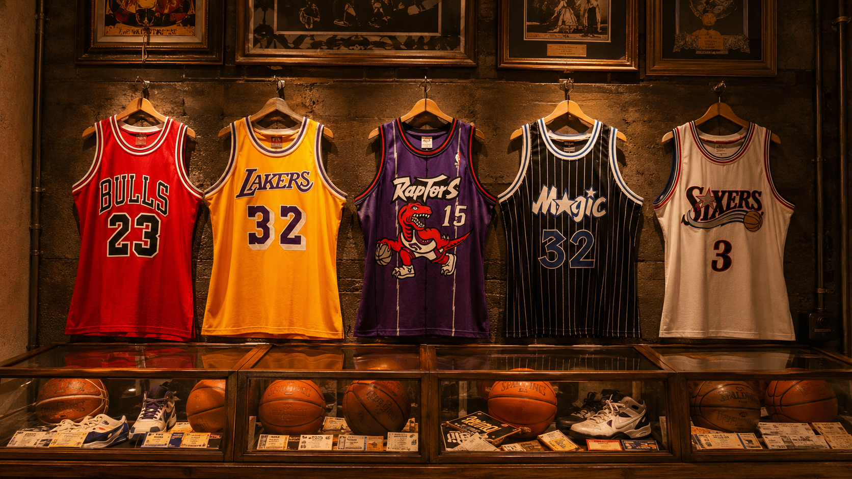 Colección de camisetas NBA vintage de los años 90