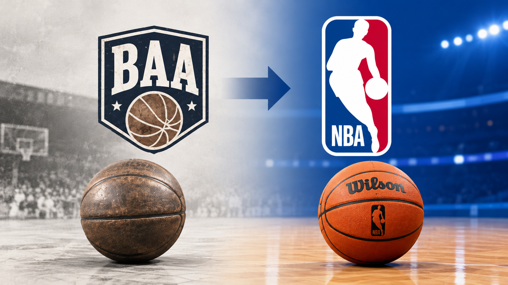 De la BAA a la NBA: recorrido histórico desde la Basketball Association of America hasta la National Basketball Association