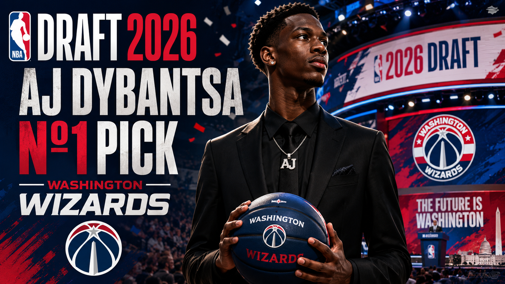 Draft NBA 2026: AJ Dybantsa es el N°1 elegido por Washington Wizards