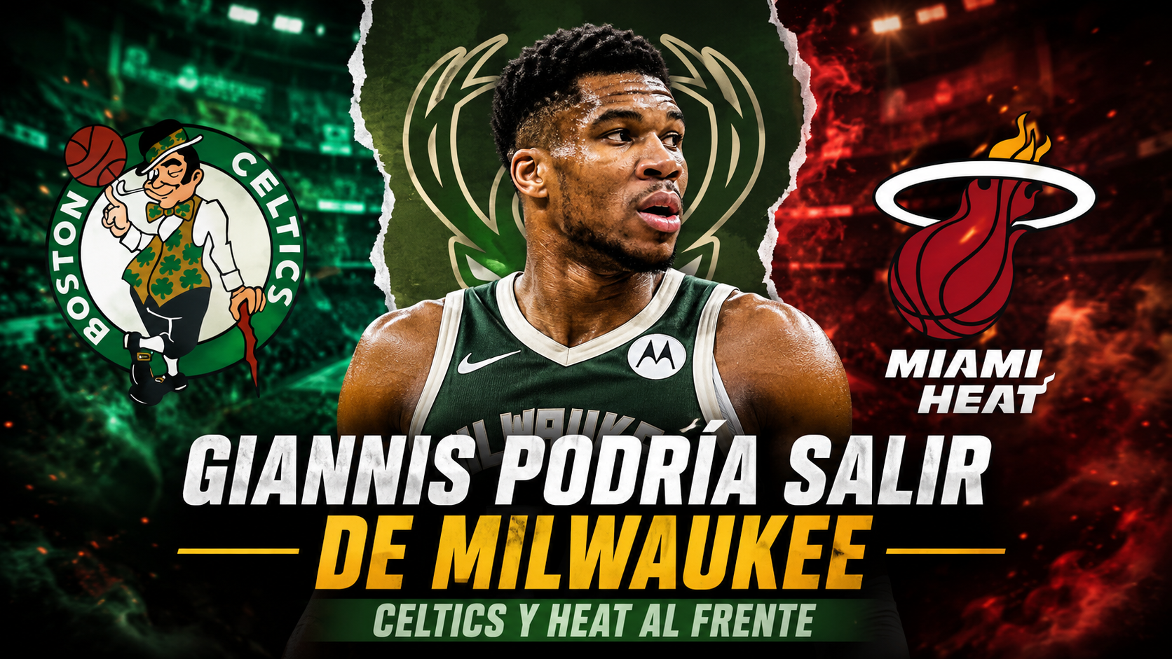 Giannis podría salir de Milwaukee: Celtics y Heat al frente
