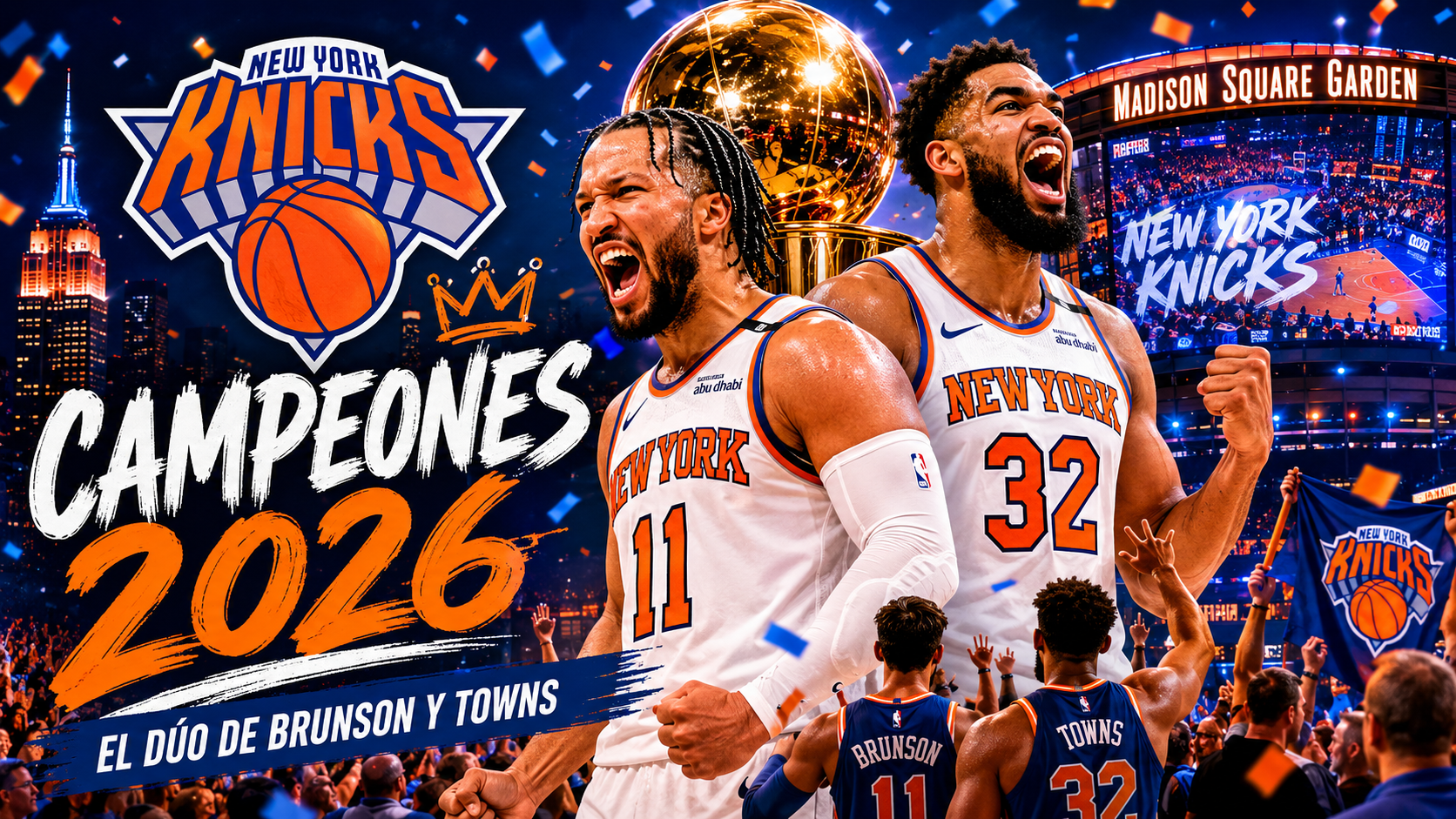 New York Knicks campeones 2026: El dúo de Brunson y Towns