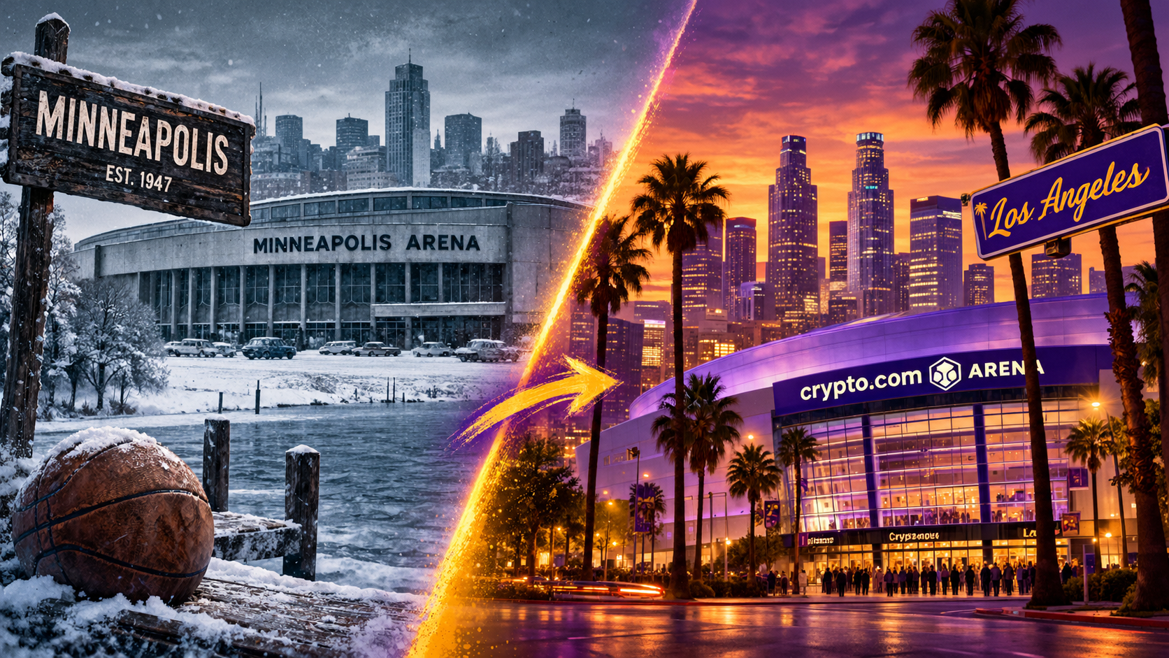 De los lagos de Minnesota al brillo de Hollywood: así viajó el nombre de los Lakers