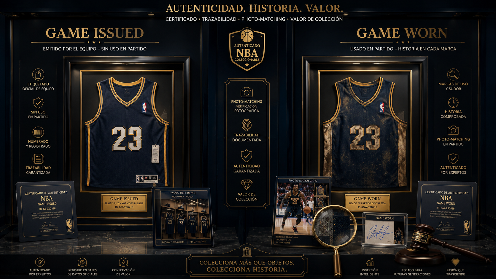 Coleccionismo, autenticación y certificación de camisetas Game Worn NBA