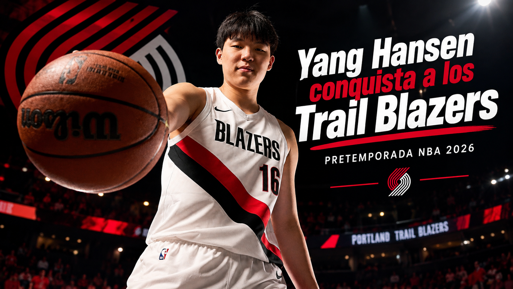 Yang Hansen conquista a los Trail Blazers: pretemporada NBA 2026