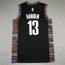 Camiseta James Harden #13 Brooklyn Nets City Negro Camiseta James Harden #13 Brooklyn Nets City Negro