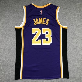 Camiseta Lebron James #23 Los Angeles Lakers Jordan Púrpura Camiseta Lebron James #23 Los Angeles Lakers Jordan Púrpura