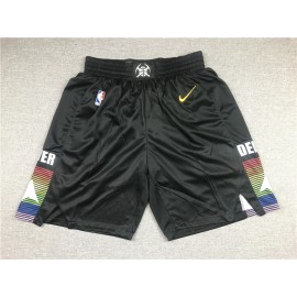 Pantalon Corto De Bolsillo Denver Nuggets Negro City Edition