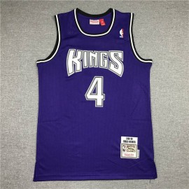 Camiseta Chris Webber #4 Sacramento Kings Icon Clásico Púrpura