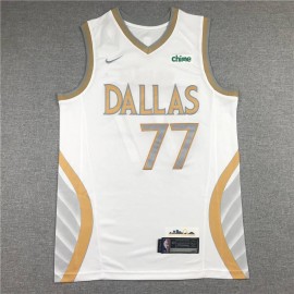 Camiseta Luka Dončić #77 Dallas Mavericks City Edition Blanco