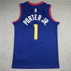 Camiseta Michael Porter Jr. #1 Denver Nuggets Azul Camiseta Michael Porter Jr. #1 Denver Nuggets Azul