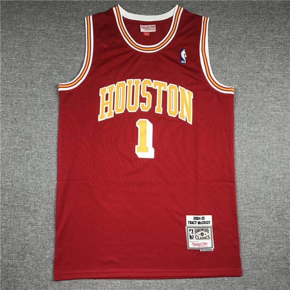 Camiseta Tracy McGrady #1 Houston Rockets Classic Edition Rojo