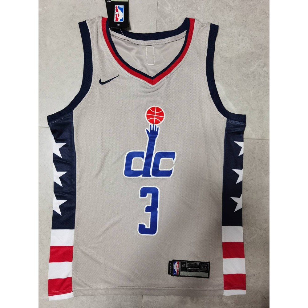 Camiseta Bradley Beal #3 Washington Wizards 2021 Gris Camiseta Bradley Beal #3 Washington Wizards 2021 Gris