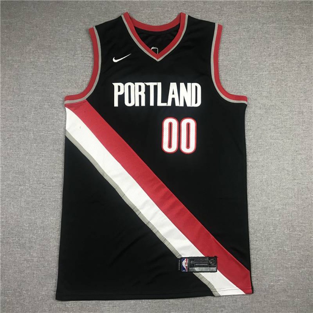 Camiseta Carmelo Anthony #00 Portland Trail Blazers Negro Camiseta Carmelo Anthony #00 Portland Trail Blazers Negro