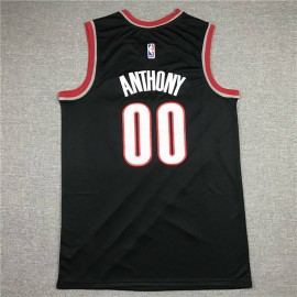 Camiseta Carmelo Anthony #00 Portland Trail Blazers Negro Camiseta Carmelo Anthony #00 Portland Trail Blazers Negro