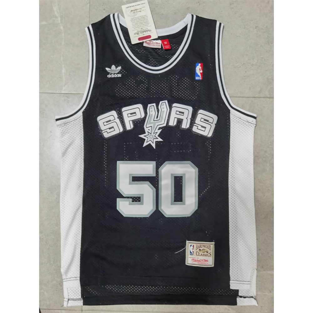 Camiseta David Robinson #50 San Antonio Spurs Clásico Edición Negro Camiseta David Robinson #50 San Antonio Spurs Clásico Edición Negro
