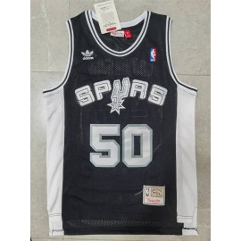 Camiseta David Robinson #50 San Antonio Spurs Clásico Edición Negro