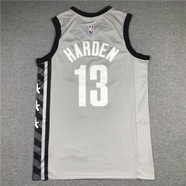 Camiseta James Harden #13 Brooklyn Nets Icon Nuevo Anuncio Gris Camiseta James Harden #13 Brooklyn Nets Icon Nuevo Anuncio Gris