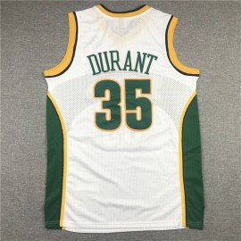 Camiseta Kevin Durant #35 Seattle Super Sonics Clásico Blanco Camiseta Kevin Durant #35 Seattle Super Sonics Clásico Blanco