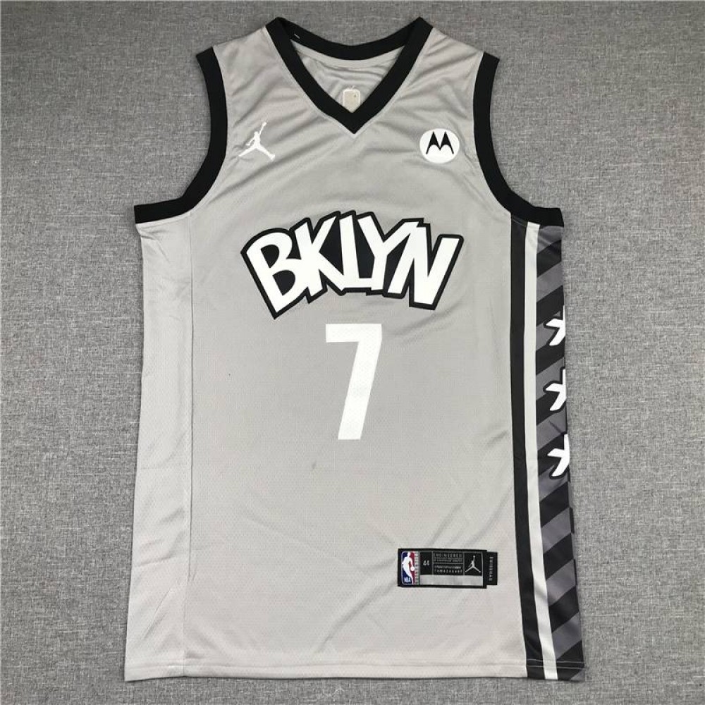 Camiseta Kevin Durant #7 Brooklyn Nets Icon Nuevo Anuncio Gris Camiseta Kevin Durant #7 Brooklyn Nets Icon Nuevo Anuncio Gris