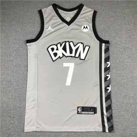 Camiseta Kevin Durant #7 Brooklyn Nets Icon Nuevo Anuncio Gris