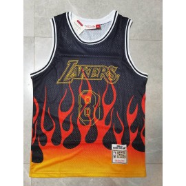 Camiseta Kobe Bryant #8 Los Angeles Lakers Flame Edición Clásico