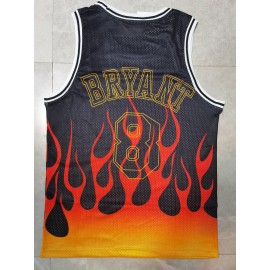 Camiseta Kobe Bryant #8 Los Angeles Lakers Flame Edición Clásico Camiseta Kobe Bryant #8 Los Angeles Lakers Flame Edición Clásico