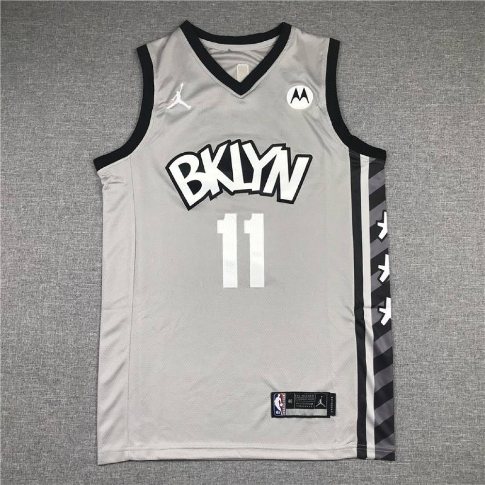 Camiseta Kyrie Irving #11 Brooklyn Nets Icon Nuevo Anuncio Gris Camiseta Kyrie Irving #11 Brooklyn Nets Icon Nuevo Anuncio Gris