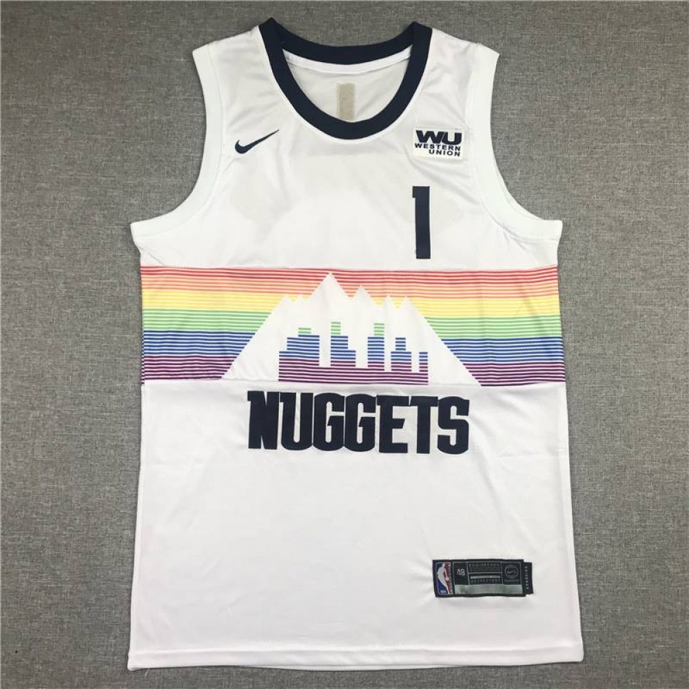 Camiseta Michael Porter Jr. #1 Denver Nuggets City Edition Blanco Camiseta Michael Porter Jr. #1 Denver Nuggets City Edition Blanco