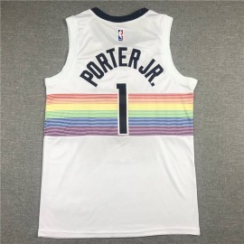 Camiseta Michael Porter Jr. #1 Denver Nuggets City Edition Blanco Camiseta Michael Porter Jr. #1 Denver Nuggets City Edition Blanco