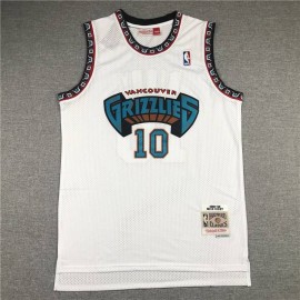 Camiseta Mike Bibby #10 Memphis Grizzlies Icon Clásico Blanco