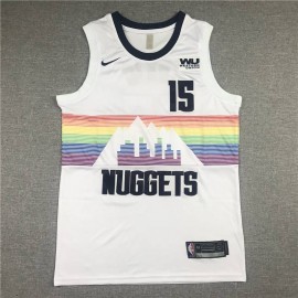 Camiseta Nikola Jokić #15 Denver Nuggets City Edition Blanco