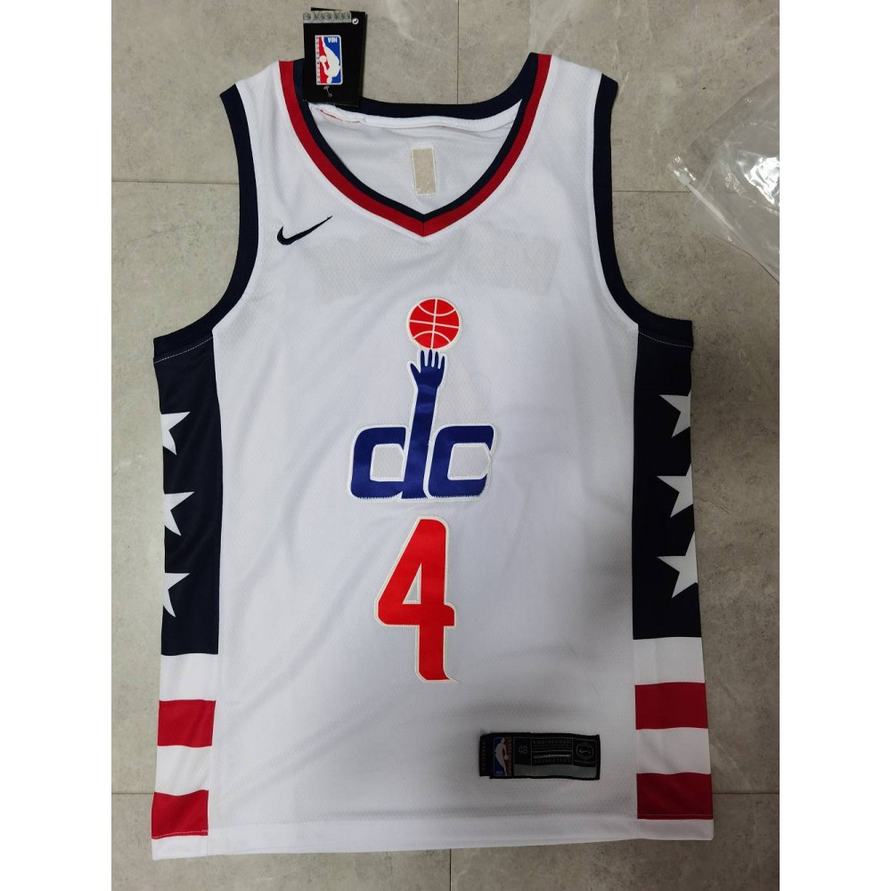 Camiseta Russell Westbrook #4 Washington Wizards 2021 Blanco Camiseta Russell Westbrook #4 Washington Wizards 2021 Blanco