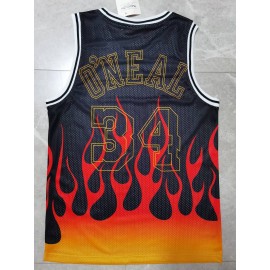 Camiseta Shaquille O'Neal #34 Los Angeles Lakers Flame Edición Clásico