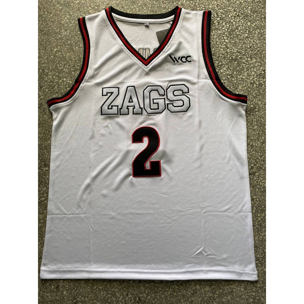 Camiseta Drew Timme #2 Gonzaga Universidad Edición Blanco Camiseta Drew Timme #2 Gonzaga Universidad Edición Blanco