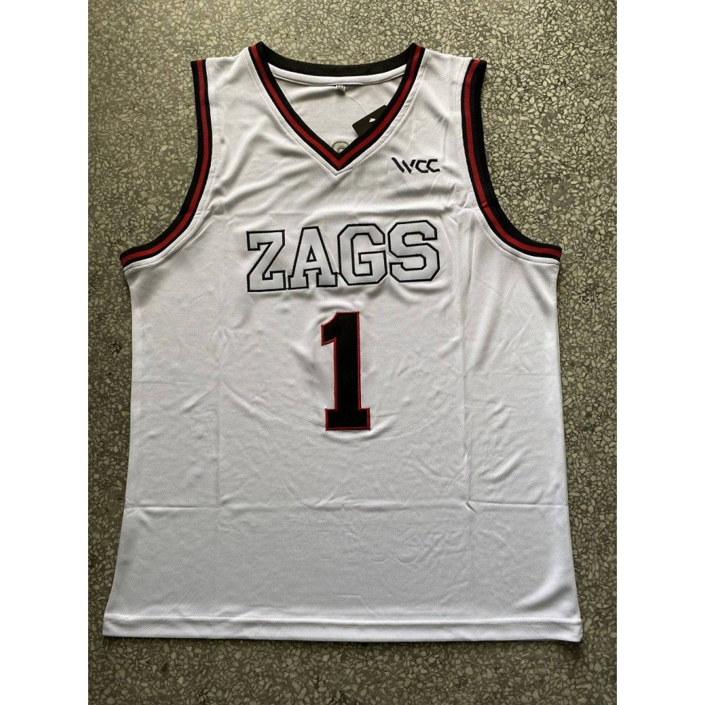 Camiseta Jalen Suggs #1 Gonzaga Universidad Edición Blanco Camiseta Jalen Suggs #1 Gonzaga Universidad Edición Blanco
