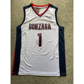 Camiseta Jalen Suggs #1 Gonzaga Universidad Edición Blanco