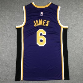 Camiseta LeBron James #6 Los Angeles Lakers Clásico Edición Púrpura Camiseta LeBron James #6 Los Angeles Lakers Clásico Edición Púrpura
