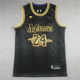 Camiseta Mamba #24-8 Los Angeles Lakers Mamba Negro