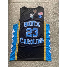 Camiseta Michael Jordan #23 North Carolina Universidad Edición Negro