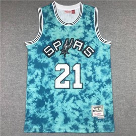 Camiseta Tim Duncan #21 San Antonio Spurs Astrología Edición Azul