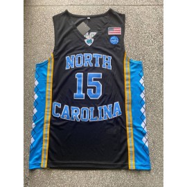 Camiseta Vince Carter #15 North Carolina Universidad Edición Negro