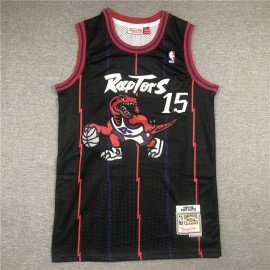 Camiseta Vince Carter #15 Toronto Raptors Clásico Edición Negro