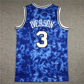 Camiseta Allen Iverson #3 Philadelphia 76ers Astrología Edición Azul Camiseta Allen Iverson #3 Philadelphia 76ers Astrología Edición Azul