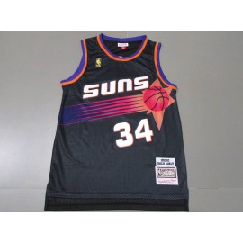 Camiseta Charles Barkley #34 Phoenix Suns Icon Oro Clásico Negro