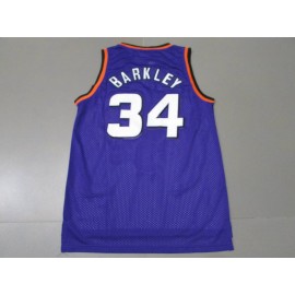 Camiseta Charles Barkley #34 Phoenix Suns Icon Oro Clásico Púrpura