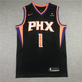 Camiseta Devin Booker #1 Phoenix Suns Negro