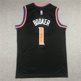 Camiseta Devin Booker #1 Phoenix Suns Negro Camiseta Devin Booker #1 Phoenix Suns Negro