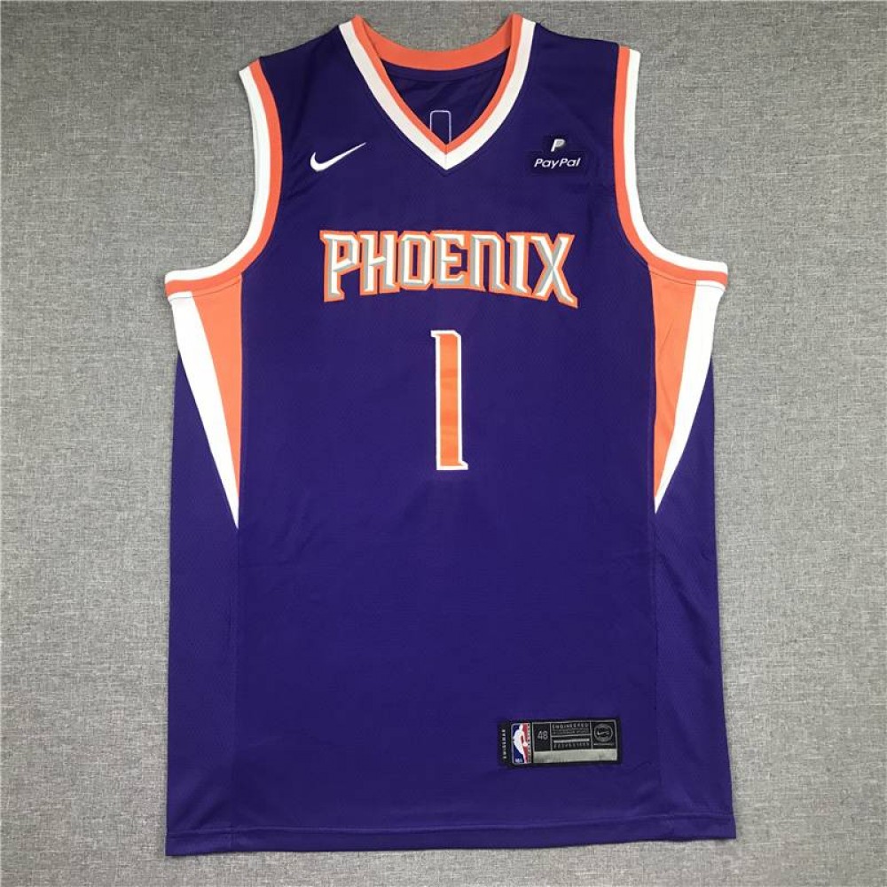 Camiseta Devin Booker #1 Phoenix Suns Púrpura