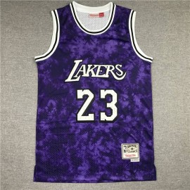 Camiseta LeBron James #23 Los Angeles Lakers Astrología Edición Púrpura